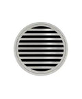 Straight Up 5 Inch Round Floor Drain Complete Kit Featuring HiFlo Heavy Duty Performance With Rust Resistant Stainless Steel Grate