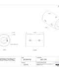 RC-100 rigid coupling, black oxide mild steel, 1 in bore, 2 in OD, 3 in length with set-screw holes.