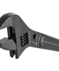 Extra Wide Adjustable Wrench for Heavy Nuts and Bolts by Klein Tools, 10 Inch Spud Wrench With Tether Hole, steel jaws