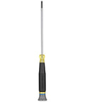 Mini Precision Slotted Screwdriver One Eighth Inch With Cushion Grip Handle Rotating Cap For Precise Control Color Coded Ring