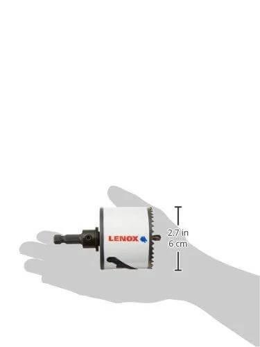 LENOX hole saw with arbor, bi-metal, 2-1/2 inch, side view