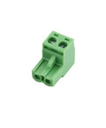 Dope 12 Pack Pluggable Terminal Block Socket 2 Position KF2EDG 5.08mm Pitch Green Connector, side view.