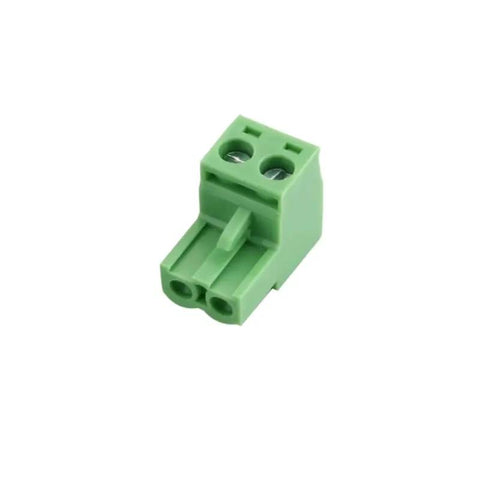 Dope 12 Pack Pluggable Terminal Block Socket 2 Position KF2EDG 5.08mm Pitch Green Connector, side view.