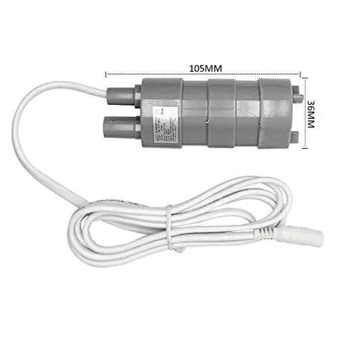 Badass 12V Submersible Water Pump Delivers Killer 600 Liters Per Hour Flow For Fish Tanks Ponds And Motorhome Showers With Zero Hassle Setup and Bulletproof Reliability, compact 105mm size.