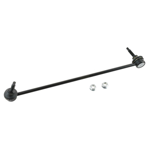 Solid As A Rock Heavy Duty Six Piece Front Suspension Kit Lower Control Arms Ball Joints And Sway Bar End Links Built Tough For Chevrolet Camaro 2014 2015 sway bar end link with nuts, black metal construction.