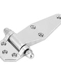 Cast Zinc Alloy Heavy Duty Hinge With 270 Degree Rotation For Cabinets And Closets Industrial Box Pivot, silver finish