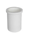 White graphite and ceramic crucible, 1Kg capacity, for melting precious metals, heat resistant, pro grade for gold, silver, platinum casting.