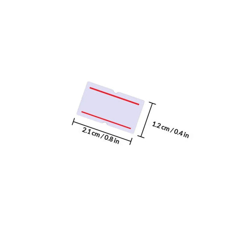 Dimensions of Pricing Label Paper Rolls For Pricemarker Machines 4000 Small Retail Price Tags Sticky Adhesive