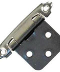 Self-Closing Mount Hinge Chrome Model 70575 for Cabinet Doors, showing chrome plated durable finish and mounting holes.