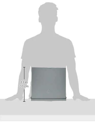 Single 125A Outdoor Main Lug Load Center, 8 Spaces / 16 Circuits shown with silhouette for size reference; weatherproof NEMA 3R design.