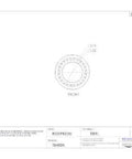 Technical drawing of a Heavy Duty Tapered Roller Bearing Single Cup for Connecting to Cones, Steel with Straight Outside Diameter.