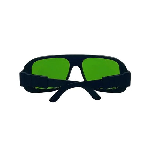 Pro Grade Laser Safety Glasses For 635Nm 808Nm And 980Nm Heavy Duty Protective Eyewear with green lenses and black frame