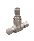 316L Stainless Steel MV Series Double Card Sleeve Metering Control Valve for Low Flow High Precision MV-1 side view