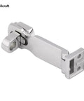 Marine Grade Stainless Steel Heavy Duty Door Hasp With Turning Padlock Eye Mount For Outdoor Doors, corrosion resistant 316L latch.