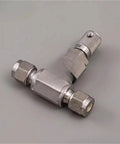 316L Stainless Steel MV Series Double Card Sleeve Metering Control Valve For Low Flow High Precision MV-1, side view