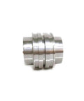 Piston for JTS waterjet intensifier pump, aluminum alloy; side view.