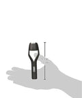 Arch Punch 1 Inch Heavy Duty Hole Punch Tool for scale next to human hand showing size at 5.1 inches, used for leather and softer metals.