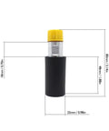 Heavy Duty Hand Primer Pump Kit For Diesel Engines With dimensions shown, featuring a cylindrical design with a yellow cap.