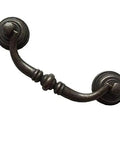 Vintage Look Bail Drawer Pulls Drop Handles 4.25 Inch Center-To-Center Dark Antique Bronze Cabinet Hardware