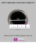 Guide on measuring 2 inch diameter for 50 Ft 2 Inch Diameter Heavy Duty Pro Grade Vacuum Hose With Flexible Cut To Length Design, Smooth Interior