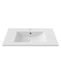 36 Inch Ceramic Vanity Sink Top With Top Mount Installation And Integrated Bowl Scratch Resistant Non Porous Ceramic Surface