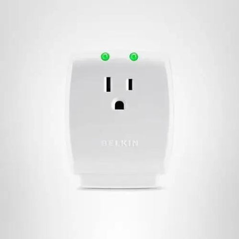 Compact Single Outlet Surge Protector Wall Tap With Grounded Outlet And Protected Light Indicators, Ideal For Office And Travel To Safeguard Your Phone, Tablet, And Charging Gear On The Go, 885 Joules