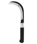 K310 Brush Clearing Sickle with 9 Inch SK5 Japanese High Carbon Steel Blade and 9 Inch Aluminum Handle Lightweight Grip