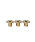 Three brass anti backlash T14 lead screw nuts for 3D printers and DIY engravers, high precision 3mm pitch, smooth motion, easy install, T14 threaded screws.