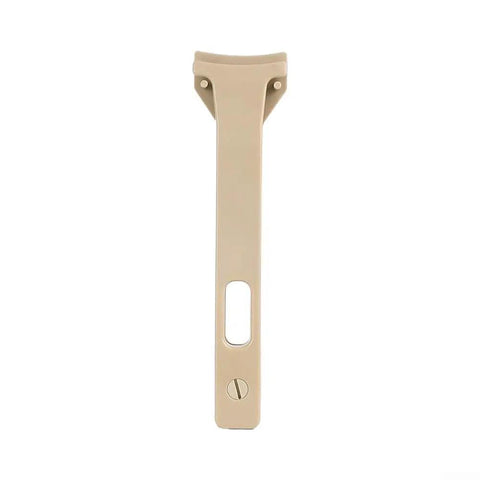 Pro Grade PEEK Tweezers Set For Delicate Semiconductor Handling With Zero Static Build Up And Totally Non Magnetic Tips Solid For Cleanroom Wafer Jobs And Quick Electronics Fixes At Eight Inches, beige eight-inch tweezers with slot and screw detail.