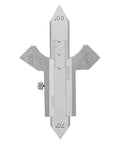 WJJDLLNP Calibre Vernier Caliper Manual Welding Gauge Stainless Steel Fillet Throat Gage for Measuring Reinforcement Digital with clear markings.