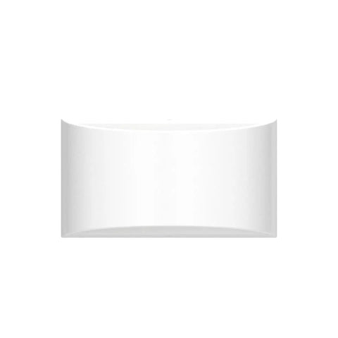 Aluminum Modern Indoor LED Wall Sconce Up And Down Mount Light, white finish, front view