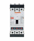Built Like A Tank 3 Pole 125 Amp Circuit Breaker Rocking 600 Volt Molded Case Gear With Sweet 35kA Interrupting Cap, rear view.