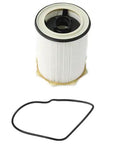 Close-up of diesel fuel filter and gasket from Ram 2500 And 3500 6.7L Cummins Diesel Filter Bundle For 2013 To 2019 Models.