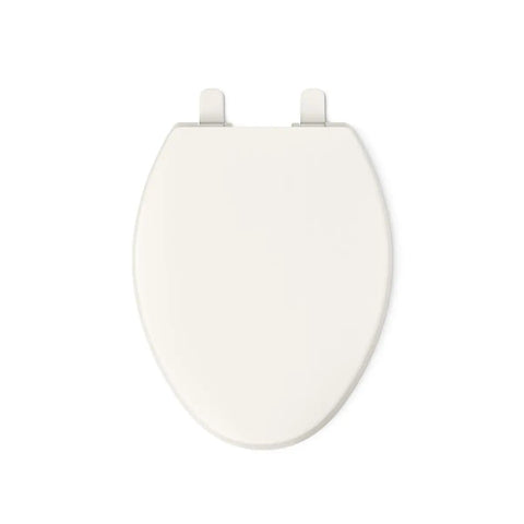 Brevia Slow Close Elongated Toilet Seat With Grip Tight Bumpers And Quick Attach Hardware Biscuit Color No Slam Quiet Close Lid