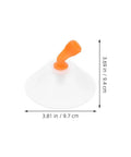 6-Piece Agricultural Spray Nozzle Set For Electric Farm Sprayer With Windproof Shield, orange nozzle with white shield