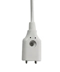 Water Leakage Detector Sensor With 3.5mm Audio Head, Five-Piece Water Level Probes, Dual Metal Poles, Compact Leak Detection System For Tight Corners And Ground Water Monitoring white ABS housing