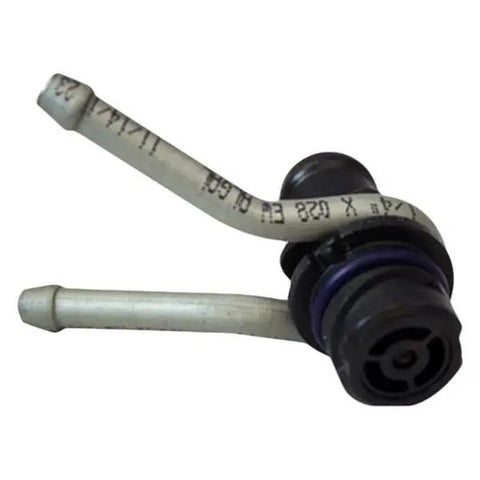 Ev268 Positive Crankcase Ventilation Valve Oe Replacement, durable plastic with two tubes for engine air management.