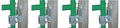 Rock Solid Lockable Two Way Livestock Gate Latch Four Pack Straight Up Heavy Duty Farm Fence Hardware showing installation on fencing.