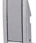 C2 Locking Adjustable Lever Latch With Grip Range.04 To.95 In, Die Cast Zinc, Textured Chrome Finish, Front View