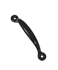 Steel Utility Grab Pull Surface Mount For Screen Door Drawer Access Panel Cabinet Lid Hatch Black 10 Pack Mounting Screws