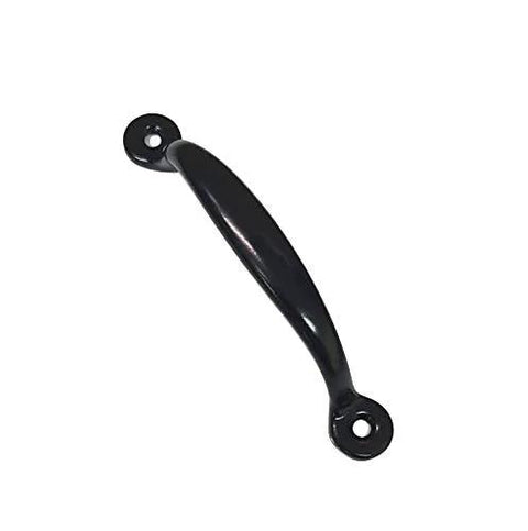 Steel Utility Grab Pull Surface Mount For Screen Door Drawer Access Panel Cabinet Lid Hatch Black 10 Pack Mounting Screws