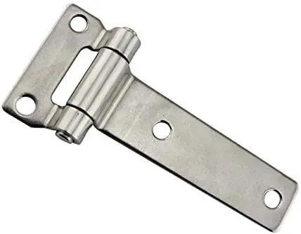 Sturdy Solid Forged Stainless Steel T Type Table Hinges Beefy Heavy Duty High Polished Finish For Wooden Cabinets And Doors