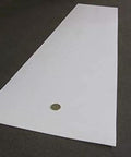 Virgin PTFE Sheet 1/16 Inch Thick 0.062 Inch By 12 Inch By 48 Inch High Purity Polytetrafluoroethylene on dark surface