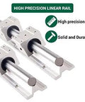 Linear Rail Kit SBR20 300mm Two Piece Fully Supported Rails With Four SBR20UU Blocks Four Retaining Rings And Mounting Hardware