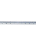 Heavy Duty Electro Zinc Plated Wire Mesh Cable Tray In Sleek Silver Steel Slick Finish For Zero Hassle Organization Corrosion Resistant And Built Like A Tank Straight Up Reliable Includes Eight Pack Measuring 3.94 X 1.97 X 118.12 Inches, showing the full length view of the cable tray.