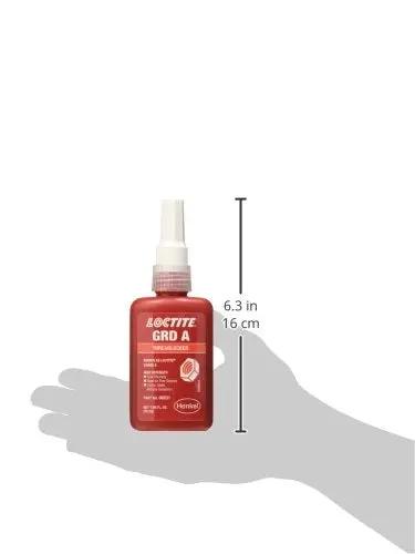 Red 088 Letter Grade A High Strength Thread Locker Wicking Grade For Fine Threads That Lock Nuts, Bolts And Studs Tight, 50 Ml Bottle