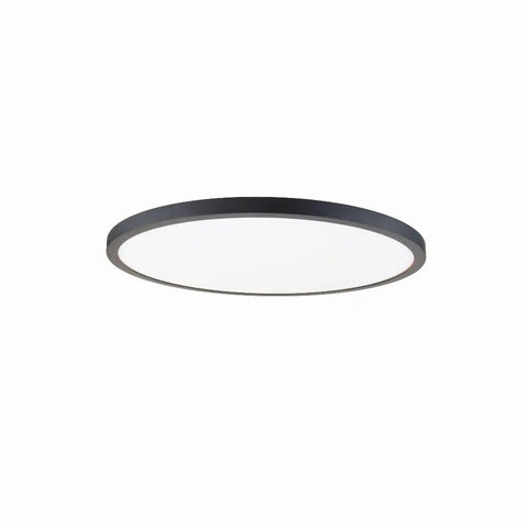 Round 15 Inch LED Flush Mount Light, Energy Star Rated, 3000K Warm White, White Aluminum Housing With Diffuser, ADA And CEC Title 2 Compliant