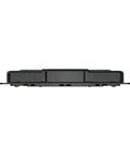 Side view of Four Pack Large Spring Loaded Recessed Steel Handles With Black Powder Coat for case, chest, box, cabinet, speaker enclosure.