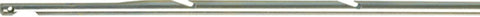 Close-up of Barracuda 17-4 PH Notched Speargun Shaft 6.5mm Tahitian Style Beefy Heavy Duty 105 cm Tempered Steel showing notches