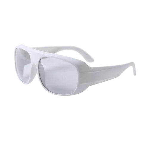 Rugged Shop Ready Co2 Laser Safety Glasses 9000 To 11000Nm Wavelength Od6 Plus Optical Density in white with clear lenses